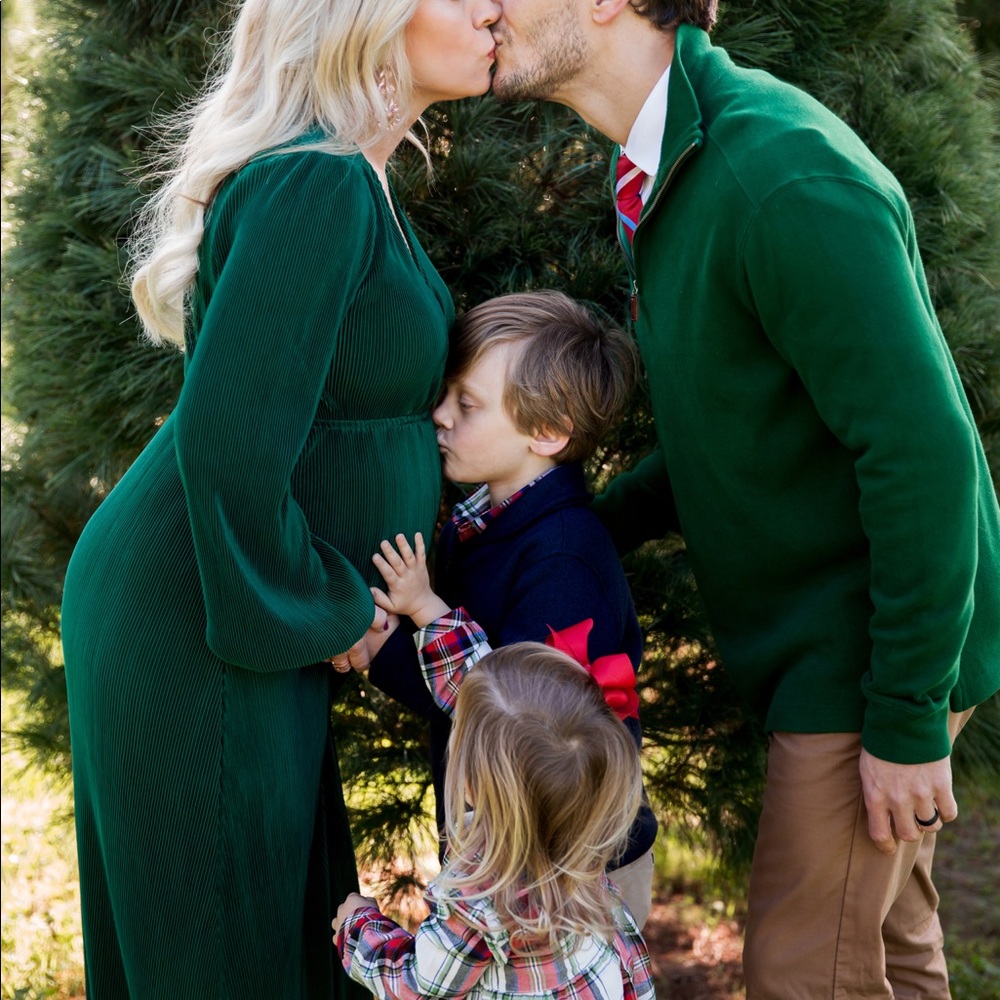 Baltic Born Emerald green maxi dress